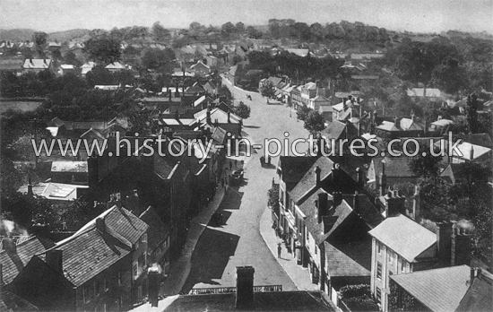 Rayleigh from the Church Tower, Rayleigh, Essex. c.1930's